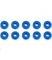 BLUE ALUMINUM BULKHEAD WASHERS 7.8 x 2.0 MM (10)