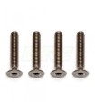 TI SCREWS 3 X 16MM FHCS (4) TITANIUM