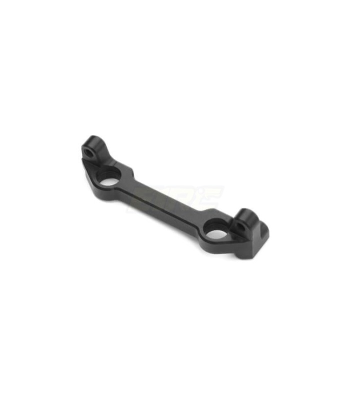 Aluminum Ackerman Plate (CNC 7075 black ano, for EB410/ET410) - E1rc.com