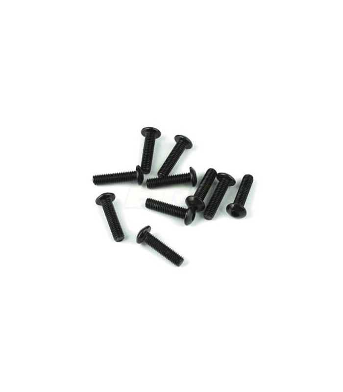 M3x12mm Button Head Screws (black, 10pcs) - E1rc.com