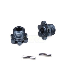 17mm Narrow Wheel Hubs (for TKR5580 axles, lightened, w/pins