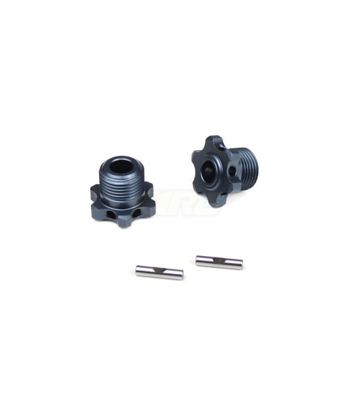17mm Narrow Wheel Hubs (for TKR5580 axles, lightened, w/pins, 2pcs) - E1rc.com