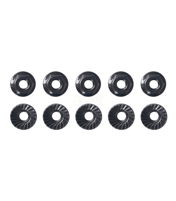 M4 Low Profile Serrated Steel Wheel Nuts Team Associated - E1rc.com