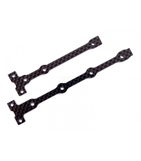 RC10B74.1 FT Flex Chassis Brace Support Set, 2.0mm, carbon fiber