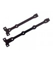 RC10B74.1 FT Flex Chassis Brace Support Set, 2.0mm, carbon fiber