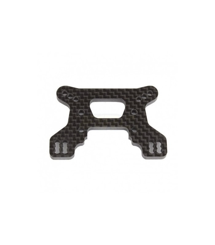 RC10B74.1 Front Shock Tower, 23mm, carbon fiber - E1rc.com