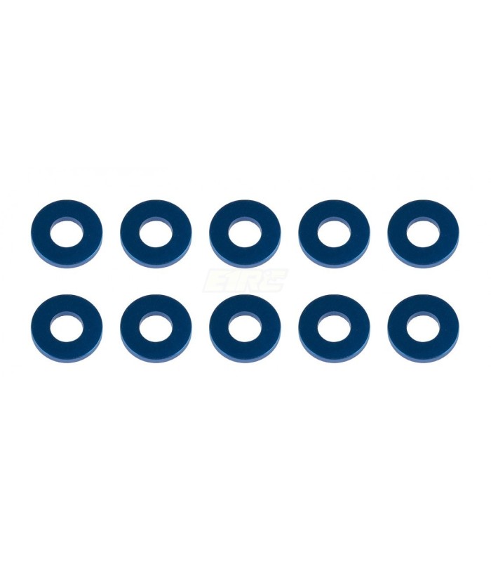 Washers, 7.8x3.5x1.0mm, blue aluminum - E1rc.com