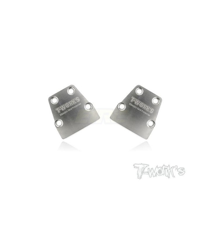 Protector chasis trasero chapa NB48.4/EB48.4 2pcs - E1rc.com