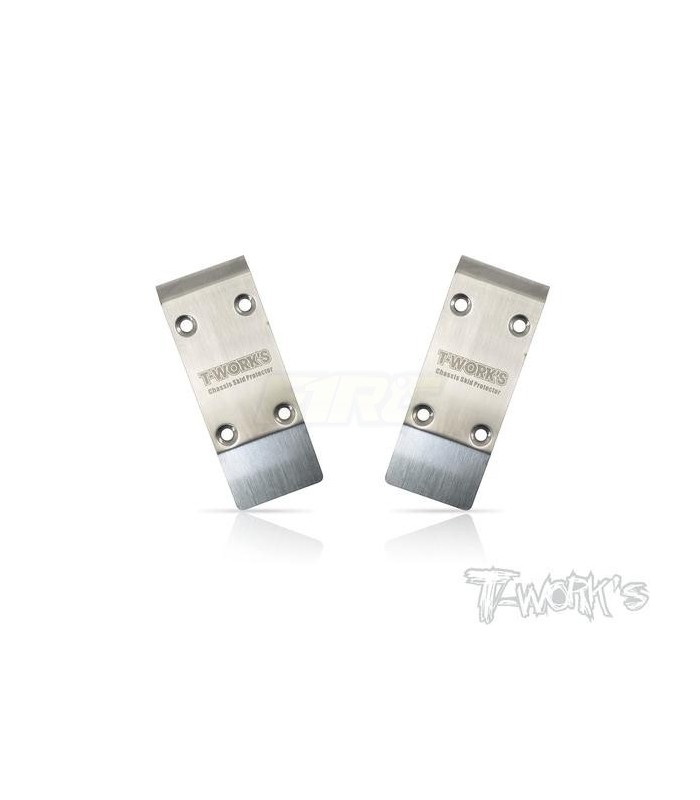 Front chassis protector plate Tekno EB410.2 2pcs - E1rc.com