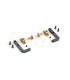 GRAPHITE + BRASS FULLY ADJUSTABLE BATTERY HOLDER - E1rc.com