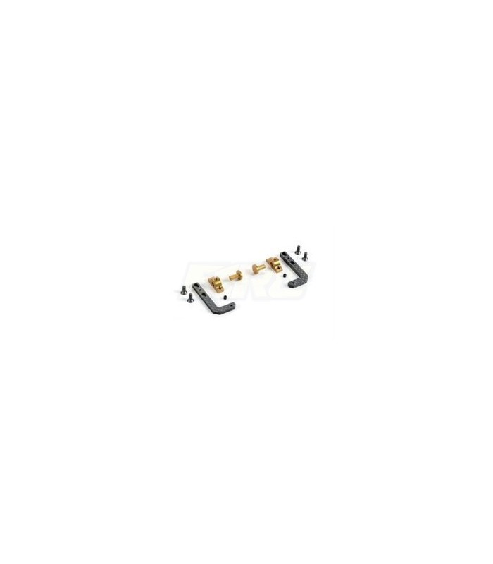 GRAPHITE + BRASS FULLY ADJUSTABLE BATTERY HOLDER - E1rc.com