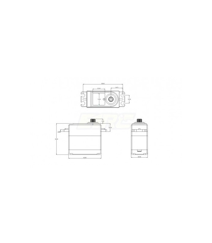 Servo 35Kg 0.10S 1/8 SRT HV digital con caja metalica y waterproof - E1rc.com