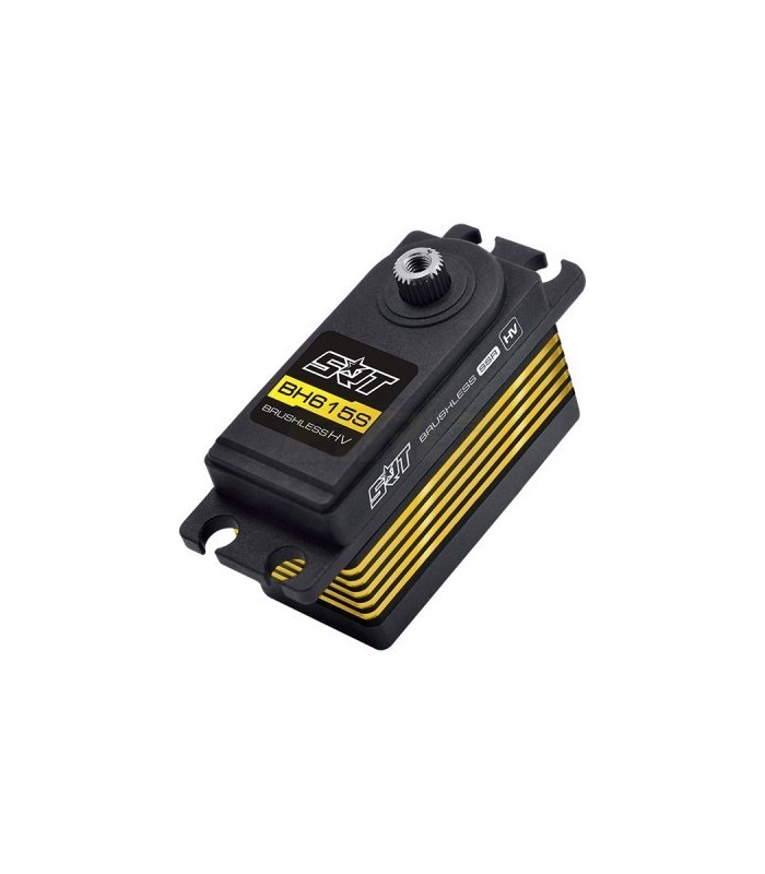 Servo 15kg 0.045S perfil bajo HV brushless con caja semi metalica - E1rc.com
