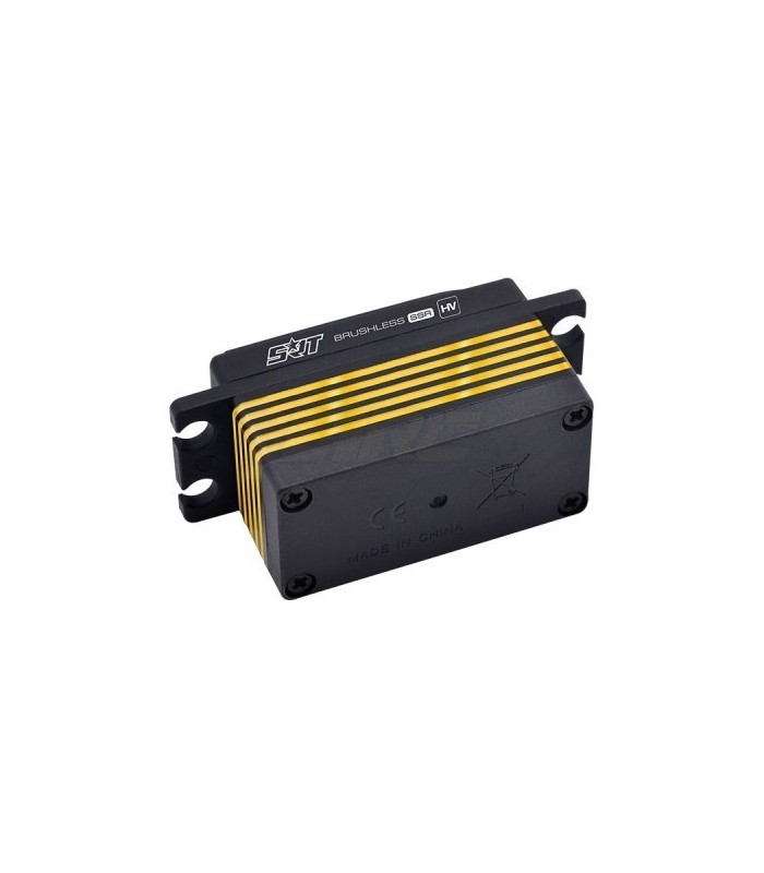 Servo 15kg 0.045S perfil bajo HV brushless con caja semi metalica - E1rc.com