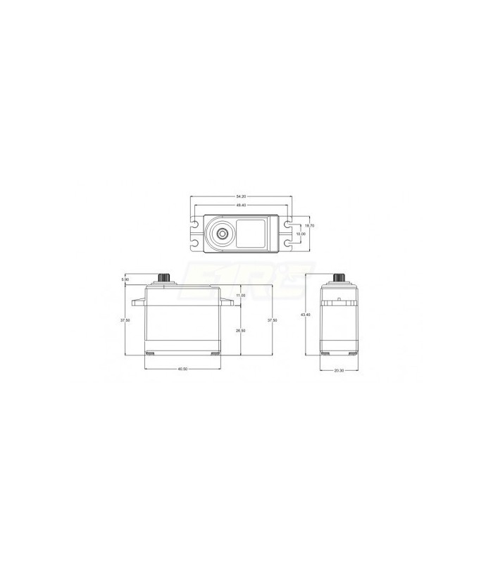 17kg 0.15S LV digital servo with plastic case - E1rc.com