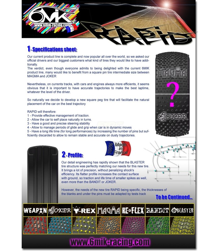 RAPID 0/18º rubber only - E1rc.com