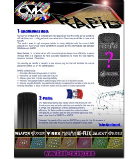 RAPID compuesto sintetico azul pegada en llanta ultra amarilla