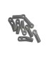 Rotulas de plastico para tirante trasero superior hobao hyper 8/8.5/VS (8uds) - E1rc.com