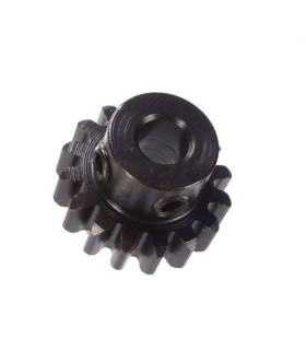 Piñon de motor 16T mod 1 5mm de acero para hobao