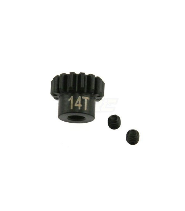 Piñon motor 14T 5mm acero hobao - E1rc.com