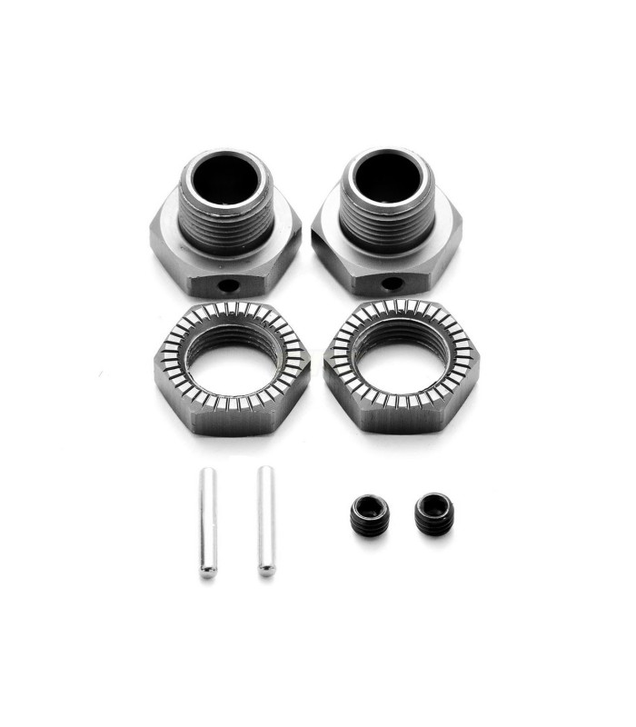 Hexagonos + pasadores + tuercas de 17mm con pitch de 1mm hobao - E1rc.com