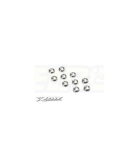 ARANDELA CONICA DE ALUMINIO 3X6X2MM - NEGRO (10)