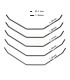 Set de barras estabilizadoras delanteras (1.5/1.6/1.7/1.8/1.9mm para EB410/ET410) - E1rc.com