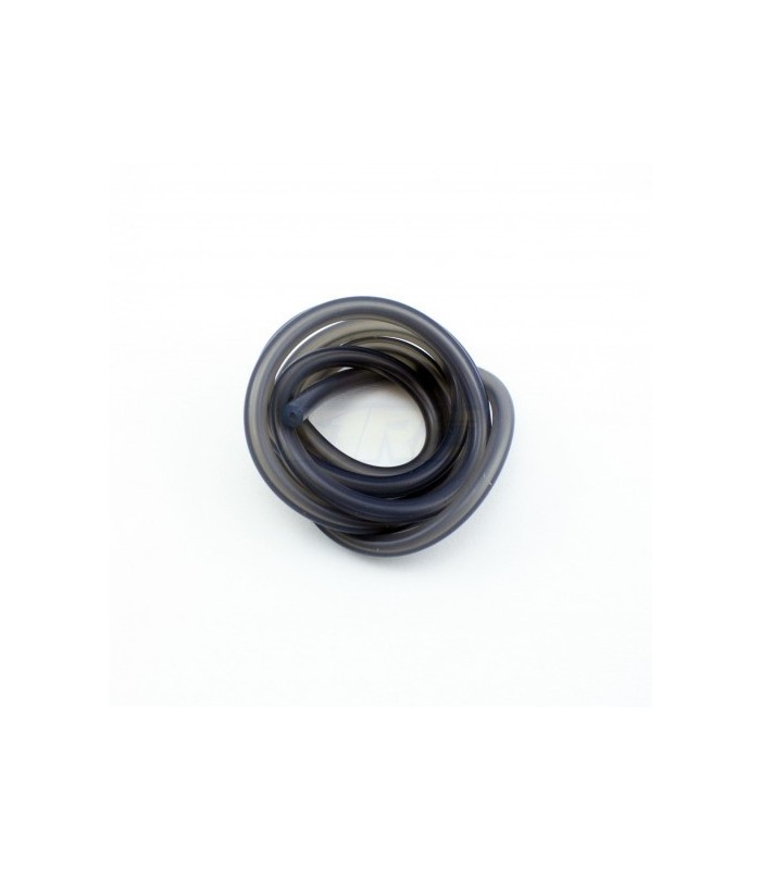 Tubo de silicona (macarrón) negro translucido 1metro - E1rc.com