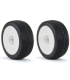 Ruedas AKA Zipps medium-long pegada en llanta blanca para 1/8 - E1rc.com