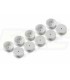4WD WHEELS SET FRONT WITH 12MM HEX - WHITE (10) - E1rc.com