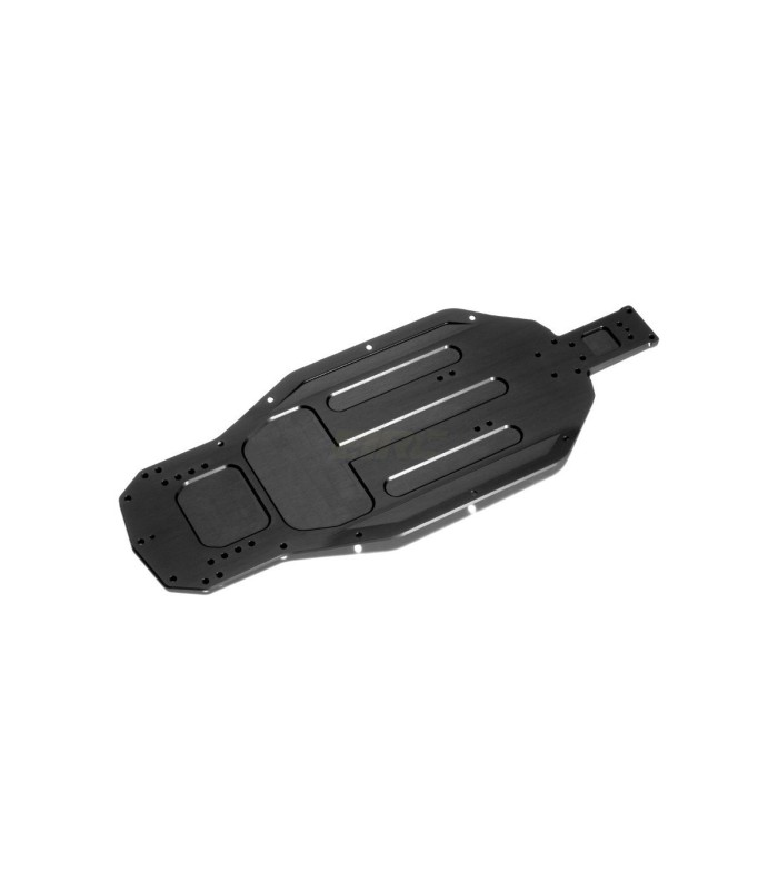 XT2'21/XB2'21 CHASIS DE ALUMINIO WITH BENT SIDES - SWISS 7075 T6 - 2.5MM - LONG - V2 - E1rc.com