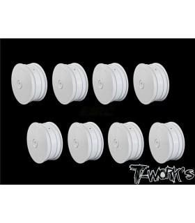 Pack de llantas delanteras 4WD T-Works 12mm blancas
