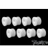 T-Works Rear Wheel Pack Hexagon 12mm 2.2" White (8 units) - E1rc.com