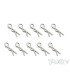 Clips de carroceria T-Works S (10uds) - E1rc.com