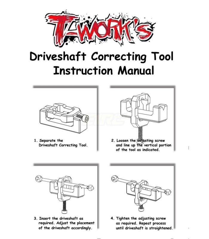 Cardan shaft corrector tool T-Works - E1rc.com