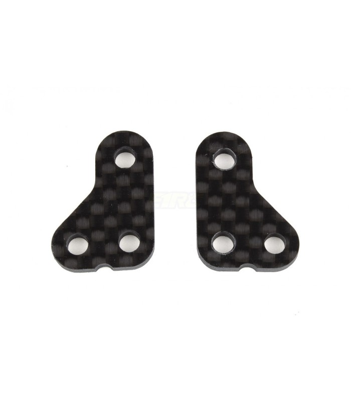 Brazo de dirección, + 1 mm, fibra de carbono para Team Associated RC10T6.2 - E1rc.com