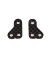 Brazo de dirección, + 1 mm, fibra de carbono para Team Associated RC10T6.2