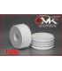 Ultra rim tires for 1/8 in white (pair) - E1rc.com