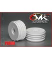 Ultra rim white tires for 1/8 scale (4 units)