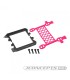 B6.3 carbon logo / cargo net battery brace, (pink) - E1rc.com