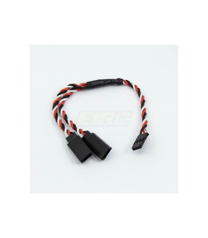 Conector futaba con cable trenzado 15 cm "Y" - E1rc.com
