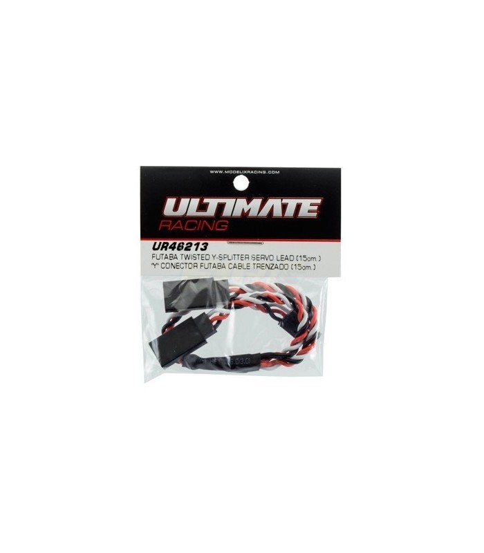 Conector futaba con cable trenzado 15 cm "Y" - E1rc.com