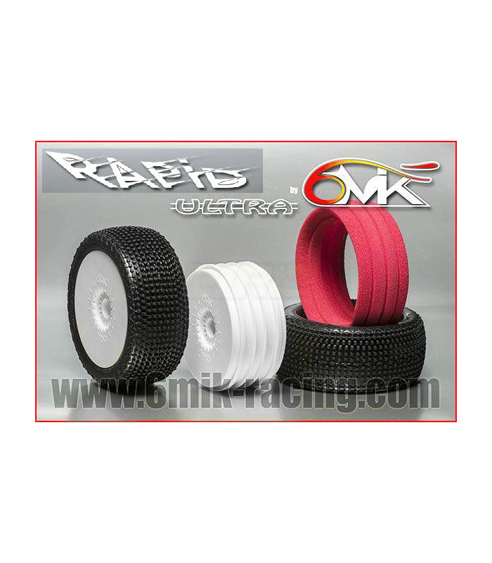 RAPID 15/25 Ultra rubber+white tire+insert - E1rc.com