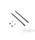 Rear shock shaft 67.66mm with T-work's DLC coating for Mugen MBX8 / MBX7R (2pcs) - E1rc.com