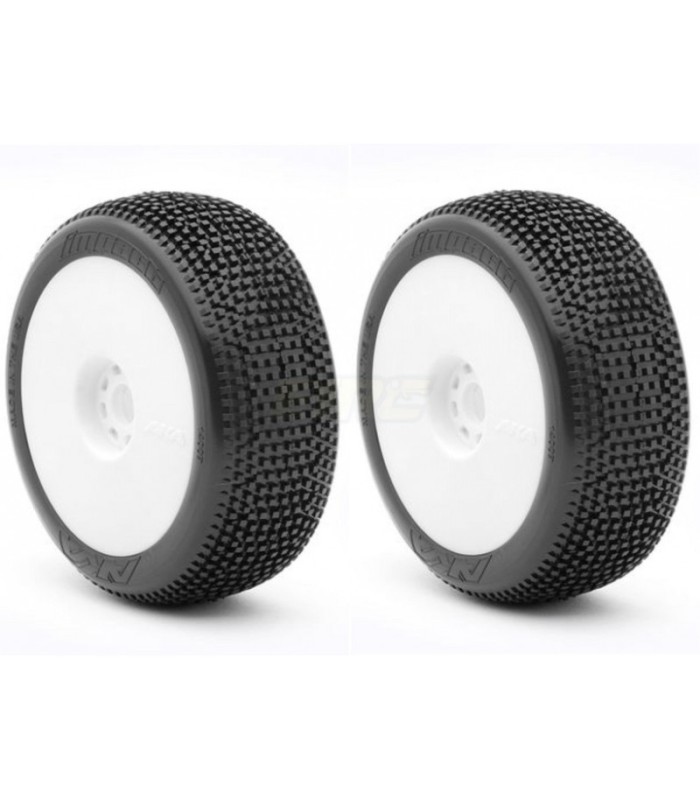 Aka impact 1/8 Super soft-long wear pegada en llanta blanca - E1rc.com