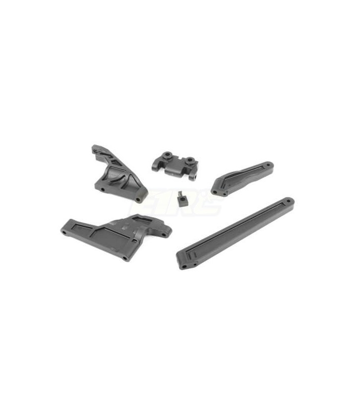 Conjunto de refuerzo de chasis (revisado, delantero/trasero/central, EB/ET48 2.0) - E1rc.com