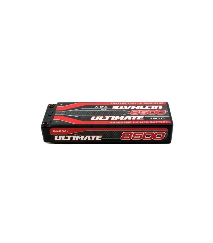 Ultimate Graphene 8500mAh LiPo Stick HV Battery with 120C discharge rate and 5mm connector. - E1rc.com