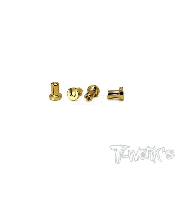 Pack of 4 connectors 5mm for shorty T-works - E1rc.com