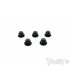 Aluminum nuts with black M3 lip (5 units) - E1rc.com