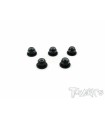 Aluminum nuts with black M3 lip (5 units)